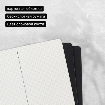 Блокнот Moleskine CAHIER JOURNAL QP317 Large 130х210мм обложка картон 80стр. клетка черный (3шт)