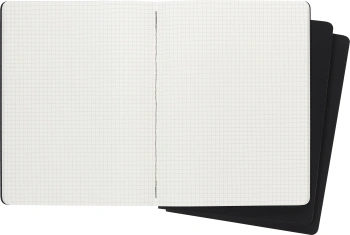 Блокнот Moleskine CAHIER JOURNAL QP322 XLarge 190х250мм обложка картон 120стр. клетка черный (3шт)
