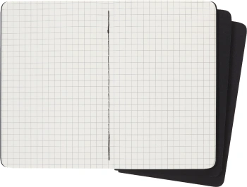 Блокнот Moleskine CAHIER JOURNAL QP312 Pocket 90x140мм обложка картон 64стр. клетка черный (3шт)