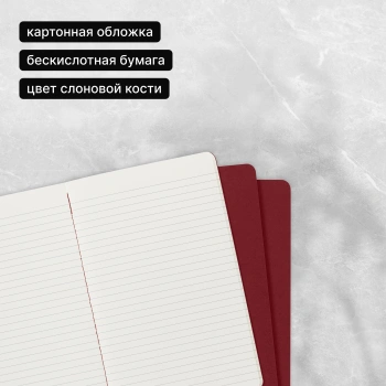 Блокнот Moleskine CAHIER JOURNAL CH116 Large 130х210мм обложка картон 80стр. линейка клюквенный (3шт)