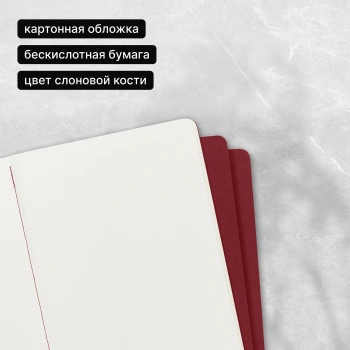 Блокнот Moleskine CAHIER JOURNAL CH123 XLarge 190х250мм обложка картон 120стр. нелинованный клюквенный (3шт)