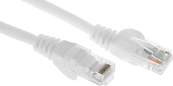 Патч-корд Lanmaster LAN-PC45/U5E-1.0-WH UTP RJ-45 вил.-вилка RJ-45 кат.5E 1м белый LSZH (уп.:1шт)