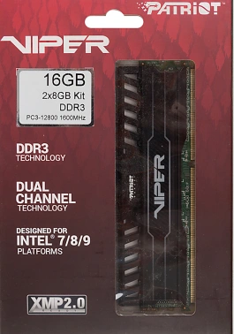Память DDR3 2x8Gb 1600MHz Patriot  PV316G160C0K