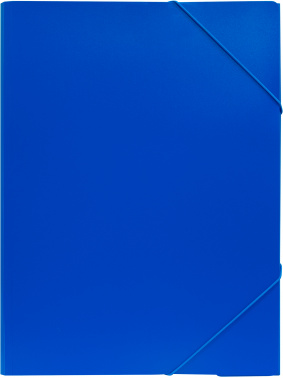 Папка на резинке Бюрократ -PRA3BLUЕ A3 пластик 0.7мм синий вмест.:400лист.
