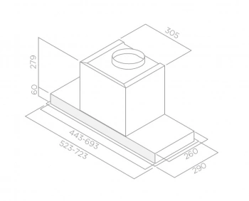 Вытяжка встраиваемая Elica Hidden 2.0 IXGL/A/72