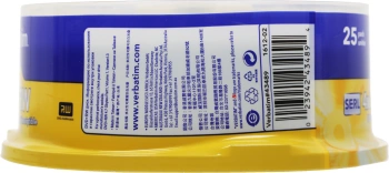 Диск DVD+RW Verbatim 4.7Gb 4x Cake Box (25шт) (43489)