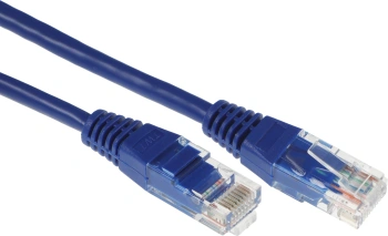 Патч-корд Lanmaster TWT-45-45-0.5-BL UTP RJ-45 вил.-вилка RJ-45 кат.5E 0.5м синий ПВХ (уп.:1шт)