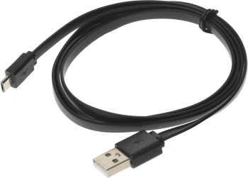 Кабель Buro BHP MICROUSB 1M FLAT USB (m)-micro USB (m) 1м черный плоский