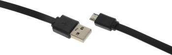 Кабель Buro BHP MICROUSB 1M FLAT USB (m)-micro USB (m) 1м черный плоский