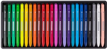 Восковые мелки Deli EC20020 Color Emotion трехгранные 24цв. картон.кор./европод.