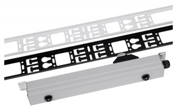 Кабельный органайзер вертикальный ЦМО ВКО-М-42.150-9005 односторонний окна 42U глуб.:12мм