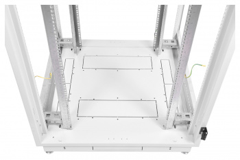 Шкаф серверный ЦМО (ШТК-М-42.8.10-4ААА) напольный 42U 800x1000мм пер.дв.перфор. задн.дв.перфор. 2 бок.пан. направл.под закл.гайки 550кг серый 855мм 134.3кг 180град. 2030мм IP20