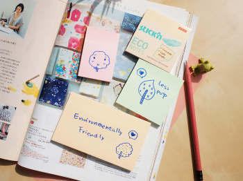 Блок самоклеящийся бумажный Stick`n ECO 21741 51x76мм 100лист. 60г/м2 пастель желтый