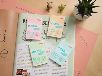 Блок самоклеящийся бумажный Stick`n ECO 21744 51x76мм 100лист. 60г/м2 пастель зеленый