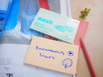 Блок самоклеящийся бумажный Stick`n ECO 21744 51x76мм 100лист. 60г/м2 пастель зеленый