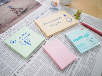 Блок самоклеящийся бумажный Stick`n ECO 21748 76x76мм 100лист. 60г/м2 пастель зеленый