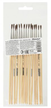 Кисть Silwerhof 981132 худож. пони круг. №1 дерев.лакир.ручка