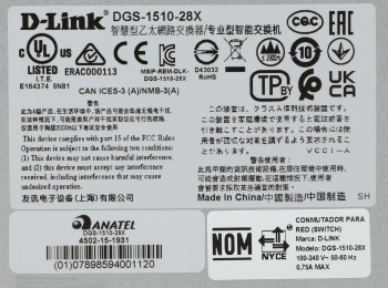 Коммутатор D-Link  DGS-1510-28X/A1A