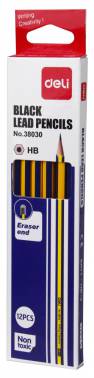 Карандаш ч/г Deli  E38030