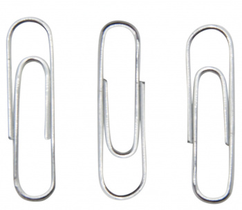 Скрепки Silwerhof 491028 металл оцинкованные 25мм (упак.:100шт) картонная коробка