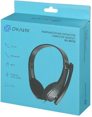 Наушники с микрофоном Оклик HS-M150