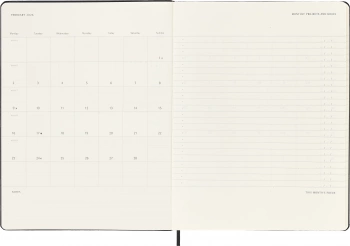 Еженедельник Moleskine PRO VERTICAL XL 190х250мм 264стр. черный