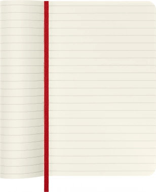 Блокнот Moleskine CLASSIC SOFT QP611F2 Pocket 90x140мм 192стр. линейка мягкая обложка красный