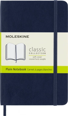 Блокнот Moleskine CLASSIC SOFT QP613B20 Pocket 90x140мм 192стр. нелинованный мягкая обложка синий сапфир