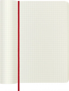 Блокнот Moleskine CLASSIC SOFT QP617F2 Large 130х210мм 192стр. клетка мягкая обложка красный