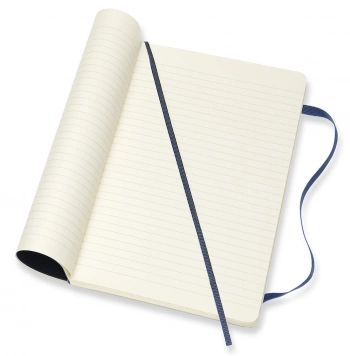 Блокнот Moleskine CLASSIC SOFT QP616B20 Large 130х210мм 192стр. линейка мягкая обложка синий сапфир