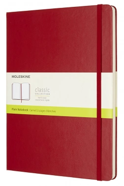Блокнот Moleskine CLASSIC QP092F2 XLarge 190х250мм 192стр. нелинованный твердая обложка красный