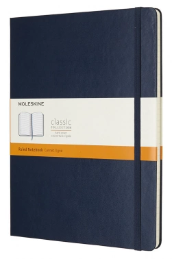 Блокнот Moleskine CLASSIC QP090B20 XLarge 190х250мм 192стр. линейка твердая обложка синий