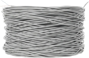 Кабель информационный Lanmaster NM-UTP5E2PR-CCA кат.5E UTP 2 пары 24AWG PVC внутренний 305м серый