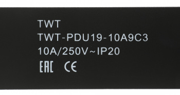 Блок распределения питания Lanmaster TWT-PDU19-10A9C3 гор.размещ. 9xC13 базовые 10A без вилки