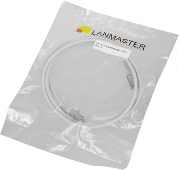 Патч-корд Lanmaster LAN-PC45/S5E-1.5-GY FTP RJ-45 вил.-вилка RJ-45 кат.5E 1.5м серый LSZH (уп.:1шт)