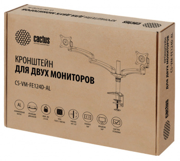 Кронштейн для мониторов Cactus CS-VM-FE124D-AL