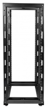 Стойка двухрамная ЦМО СТК-24.2-9005 24U 620ммX800мм направл.под закл.гайки 250кг черный