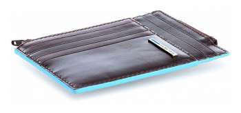 Чехол для кредитных карт Piquadro Blue Square PU1243B2R/MO коричневый натур.кожа