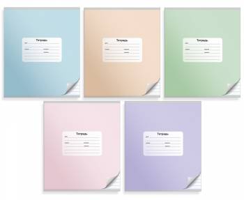 Тетрадь Silwerhof 721482-21/1 18л. лин. A5 203х164 Монохром мел.карт. вод.лак скрепка