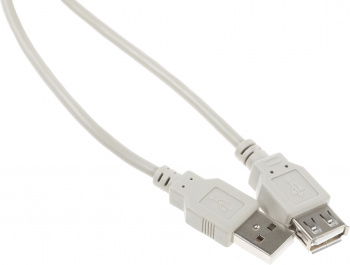 Кабель-удлинитель USB A(m) USB A(f) 1.8м серый