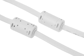 Кабель VGA (m) VGA (f) 1.8м феррит.кольца серый