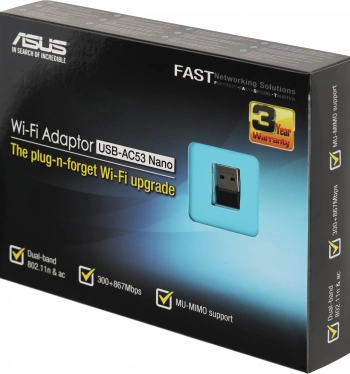 Сетевой адаптер Wi-Fi Asus USB-AC53 Nano