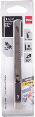 Нож канцелярский Deli E2034 Essential Metal