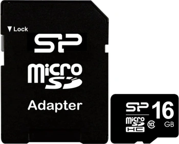 Флеш карта microSDHC 16GB Silicon Power  SP016GBSTH010V10SP