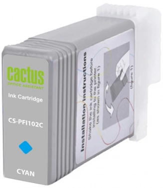 Картридж струйный Cactus CS-PFI102C