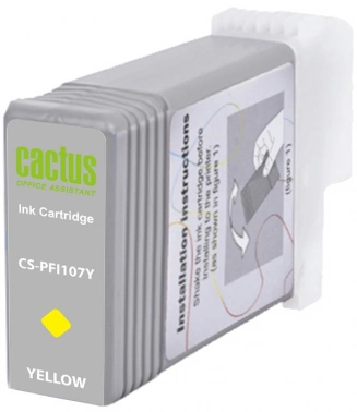 Картридж струйный Cactus CS-PFI107Y