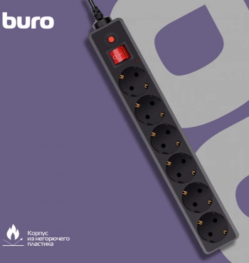 Сетевой фильтр Buro 600SH-16-3-B