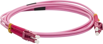 Патч-корд Lanmaster LAN-2LC-2LC/OM4-2.0 2x50/125 OM4 LC дуплекс-LC дуплекс 2м LSZH розовый