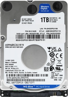 Жесткий диск WD SATA-III 1Tb  WD10SPZX