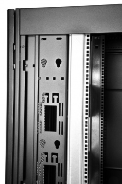 Шкаф серверный ЦМО (ШТК-СП-48.6.10-48АА-9005) напольный 48U 600x1000мм пер.дв.перфор. задн.дв.двуст. 4 бок.пан. 1350кг черный 683мм 156кг 120град. 2215мм IP20 металл